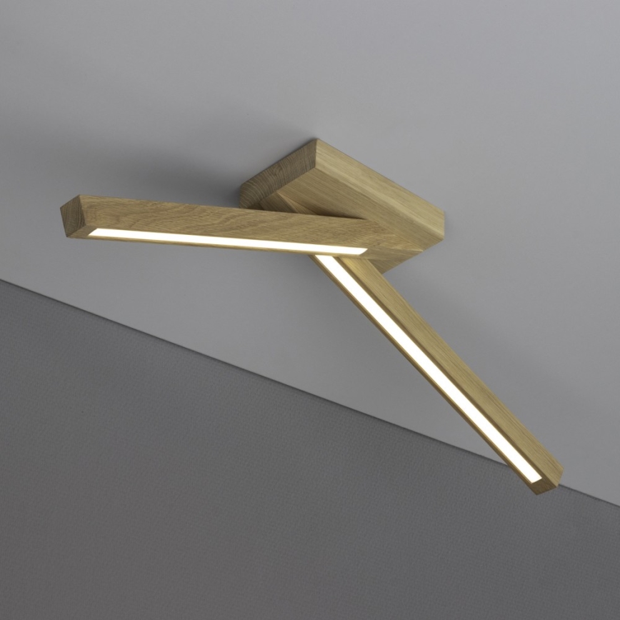 LED Pinnale kinnitatav lühter LINUS 2xLED/4,5W/230V matt tamm