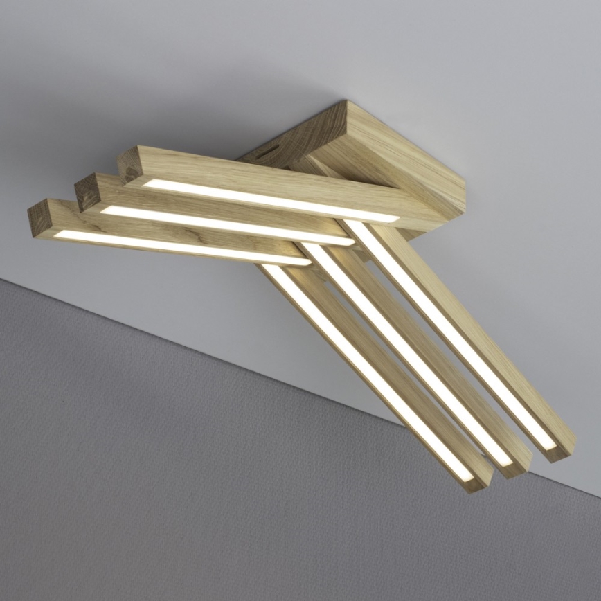 LED Pinnale kinnitatav lühter LINUS 6xLED/4,5W/230V matt tamm