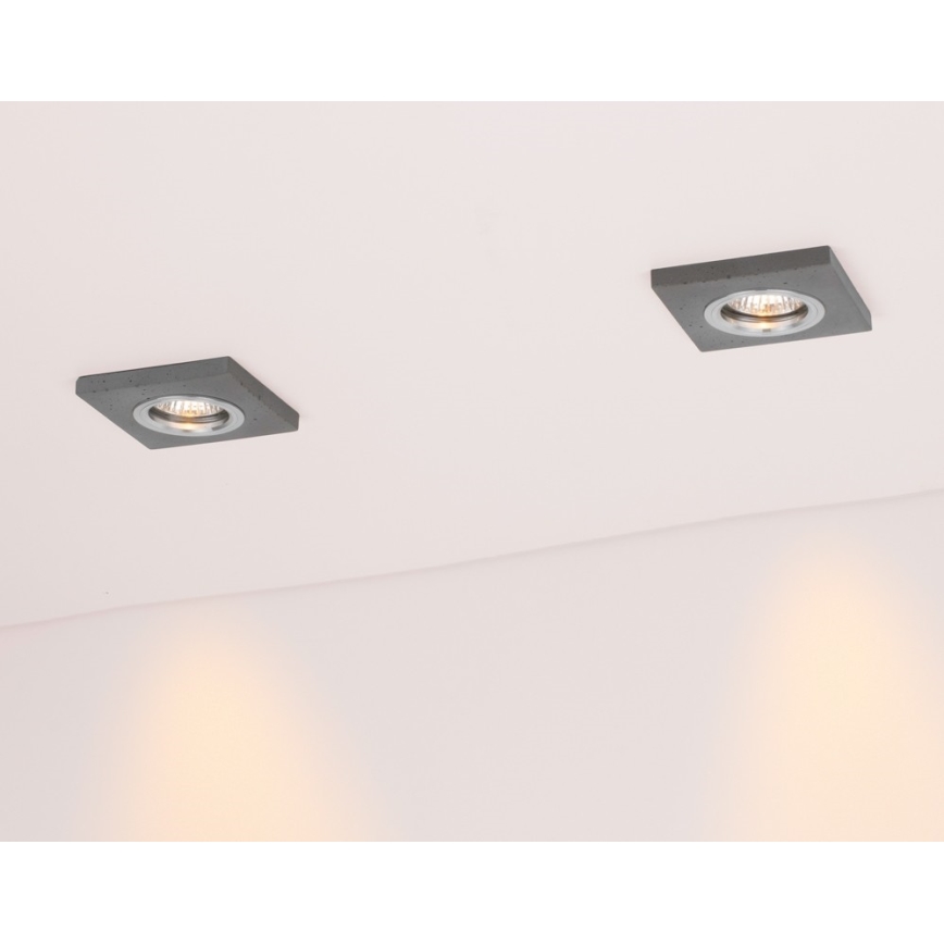 LED Süvistatav valgusti VITAR 1xGU10/5W/230V CRI 90 betoon