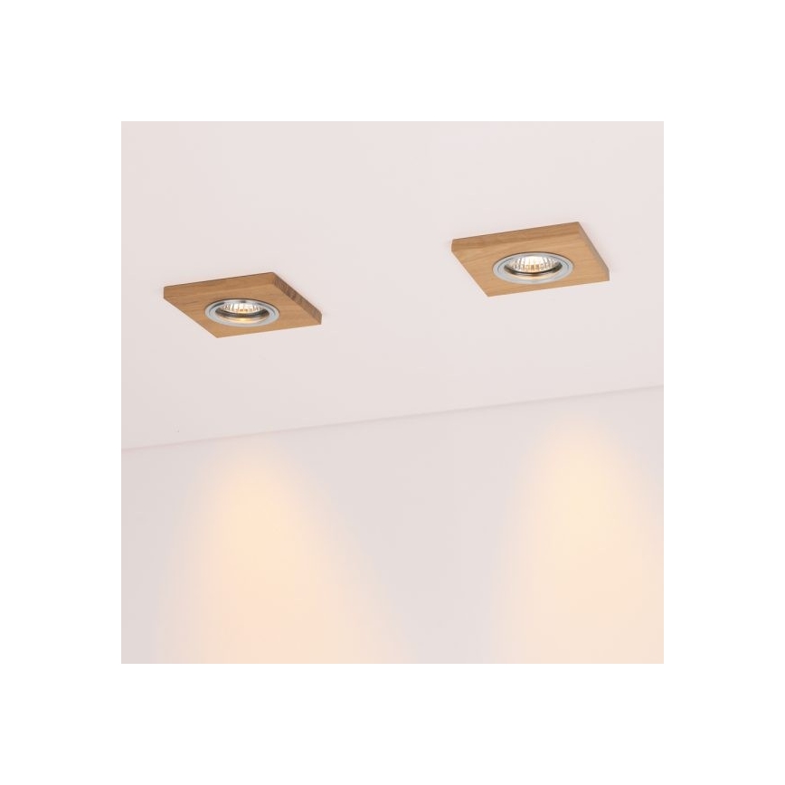 LED Süvistatav valgusti VITAR 1xGU10/5W/230V CRI 90 tamm – FSC sertifitseeritud