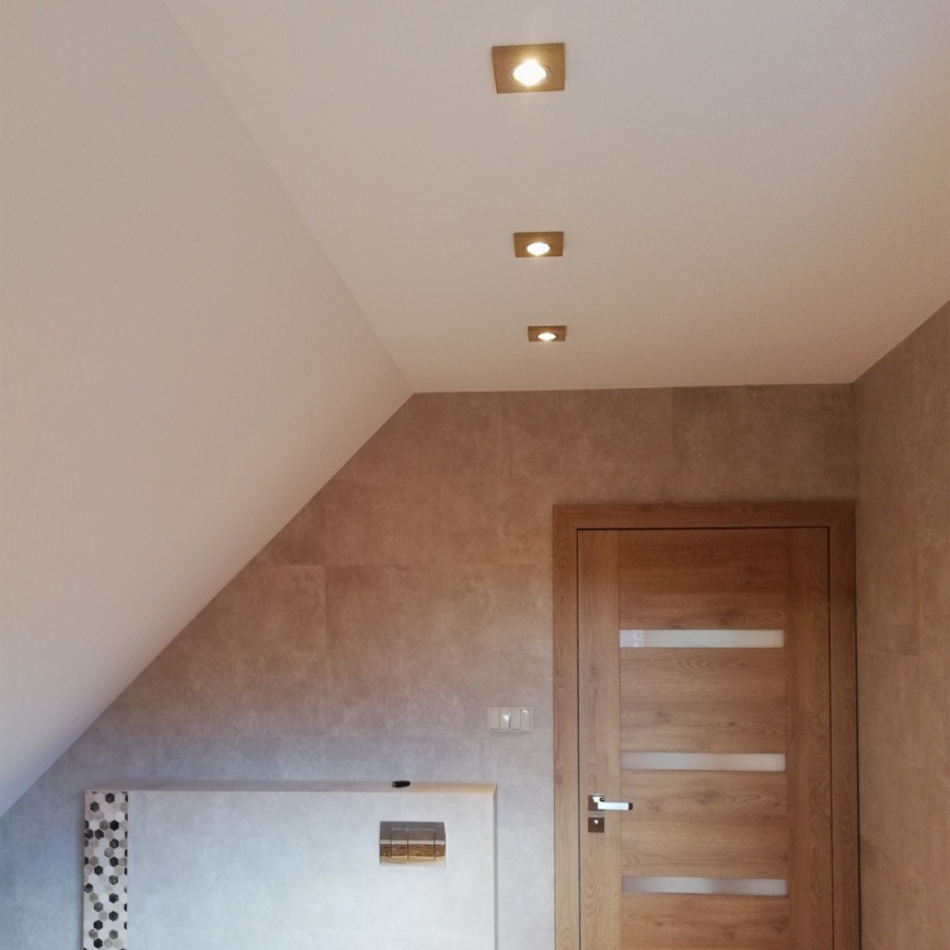 KOMPLEKT 3x LED Süvistatav valgusti VITAR 1xGU10/5W/230V CRI 90 liivakivi