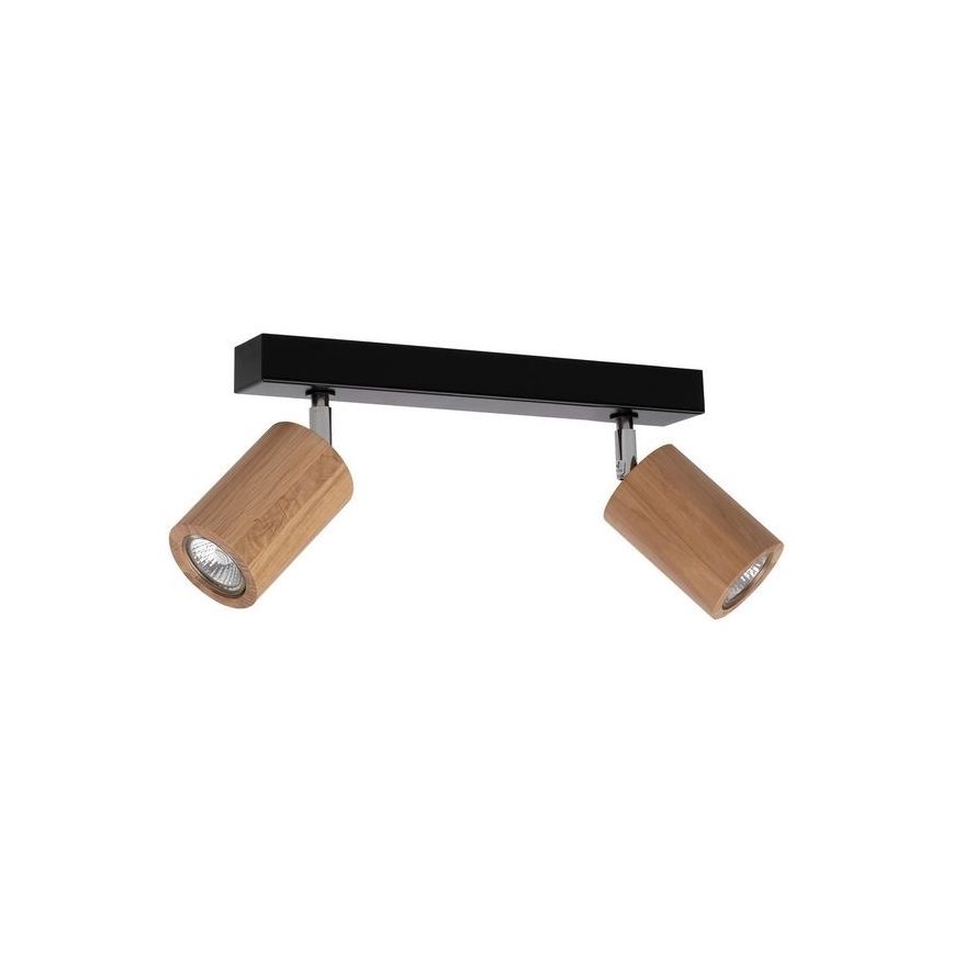 LED Kohtvalgusti lakke MATTI 2xGU10/5W/230V tamm