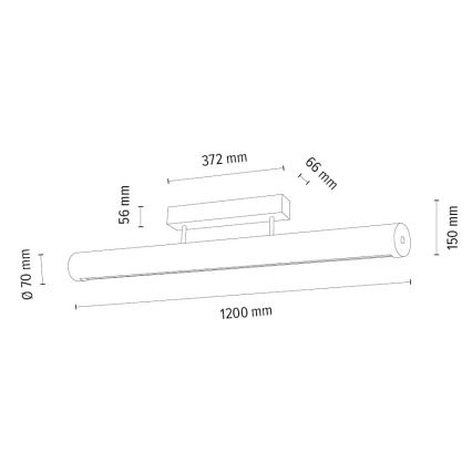 LED Hämardatav laevalgusti CONOR LED/34,5W/230V tamm – FSC sertifitseeritud