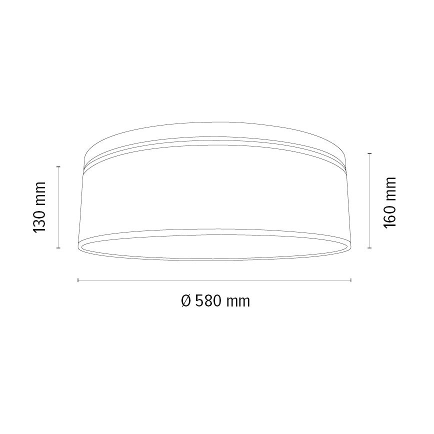 Laevalgusti BENITA 4xE27/25W/230V d. 58 cm pruun/tamm