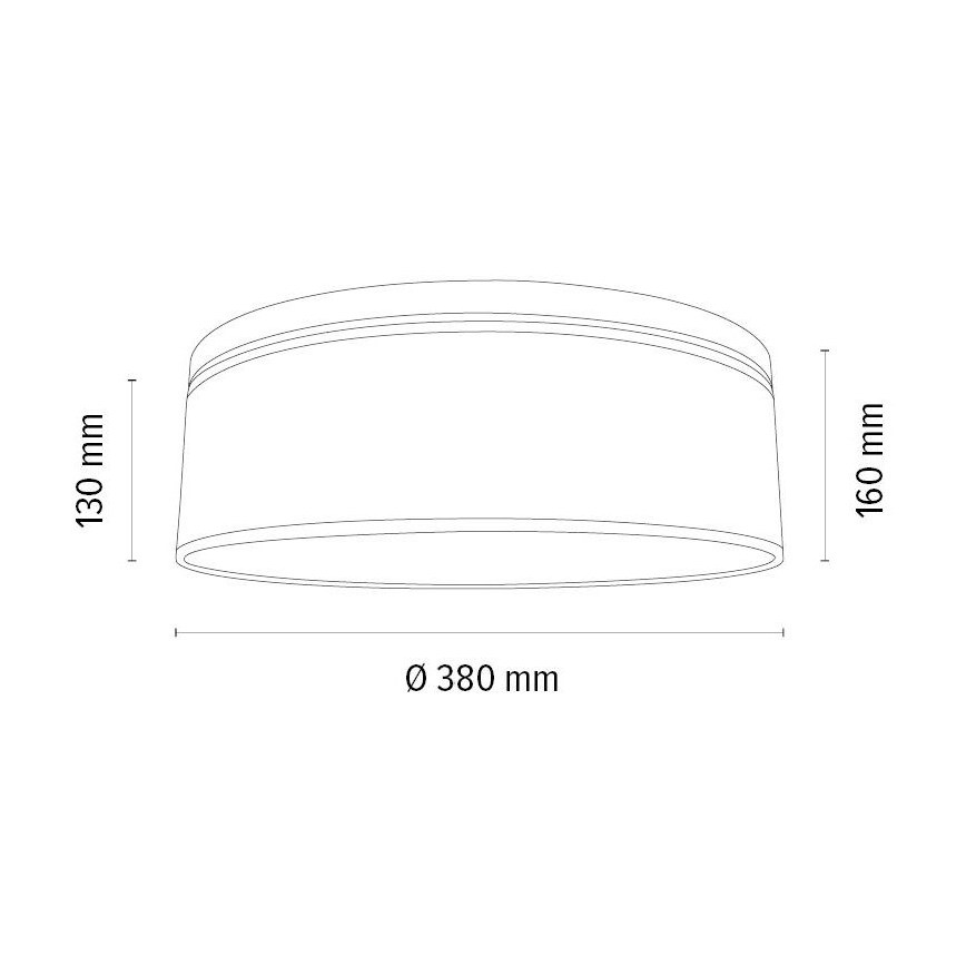 Laevalgusti BOHO 2xE27/25W/230V d. 38 cm tamm