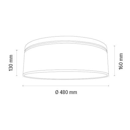 Laevalgusti BOHO 3xE27/25W/230V d. 48 cm tamm