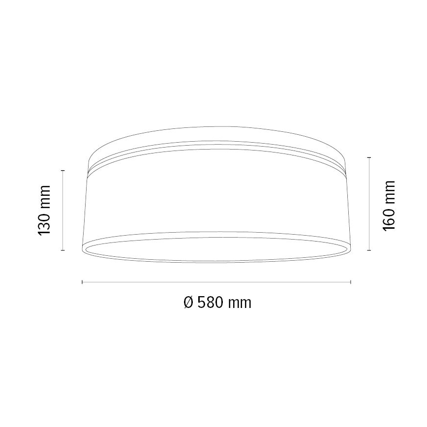 Laevalgusti BOHO 3xE27/25W/230V d. 58 cm tamm