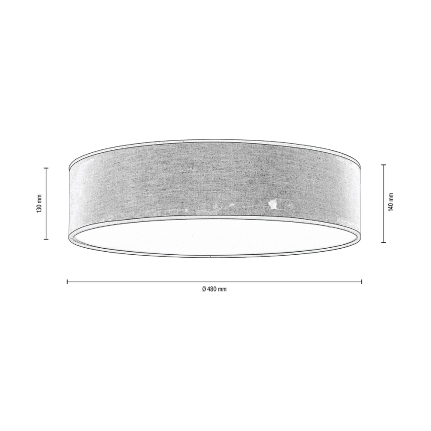 Laevalgusti NEGRO 4xE27/25W/230V 48 cm