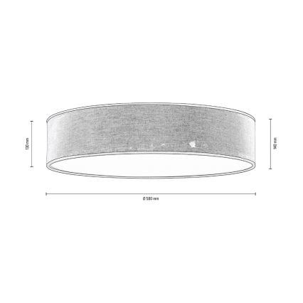Laevalgusti NEGRO 4xE27/25W/230V 58 cm