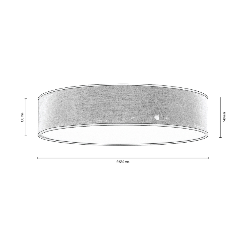 Laevalgusti NEGRO 4xE27/25W/230V 58 cm