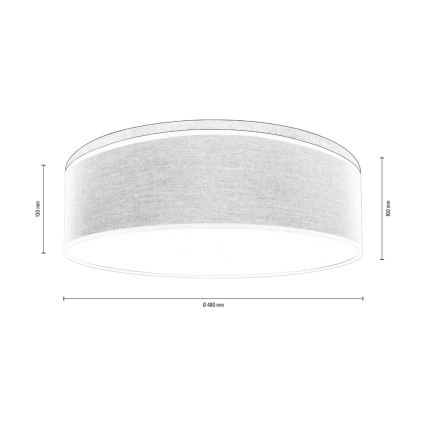 Laevalgusti BOHO 3xE27/25W/230V d. 48 cm tamm