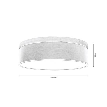 Laevalgusti BOHO 4xE27/25W/230V d. 58 cm tamm – FSC sertifitseeritud