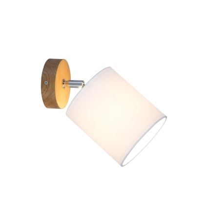 Seinapunktvalgusti APRILLIA 1xE27/25W/230V tamm/valge