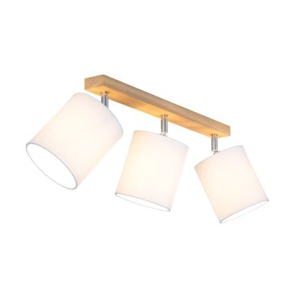 Punktvalgusti APRILLIA 3xE27/25W/230V valge tamm