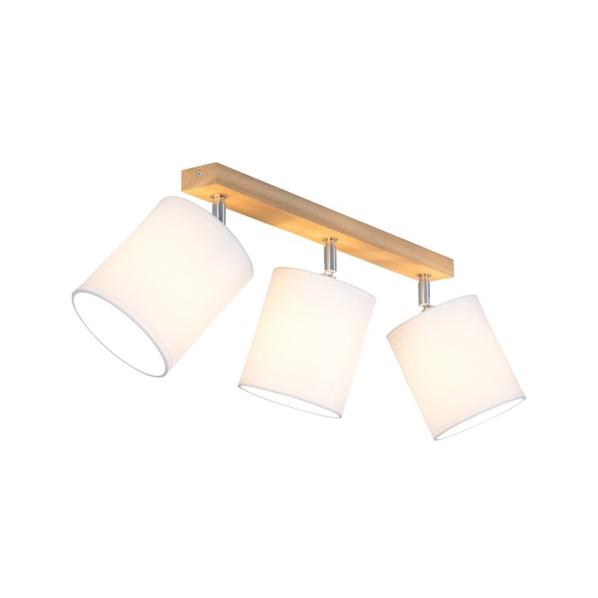 Punktvalgusti APRILLIA 3xE27/25W/230V valge tamm