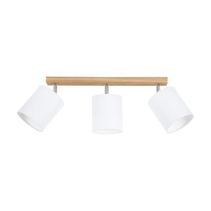 Punktvalgusti APRILLIA 3xE27/25W/230V valge tamm