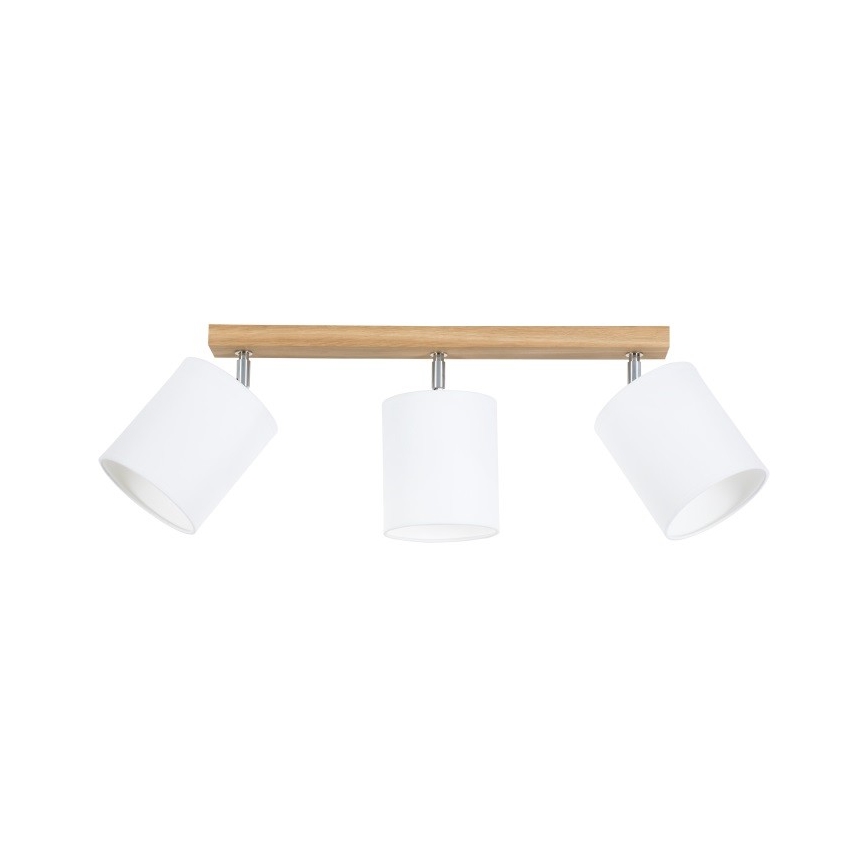 Punktvalgusti APRILLIA 3xE27/25W/230V valge tamm