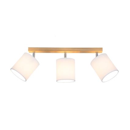 Punktvalgusti APRILLIA 3xE27/25W/230V valge tamm