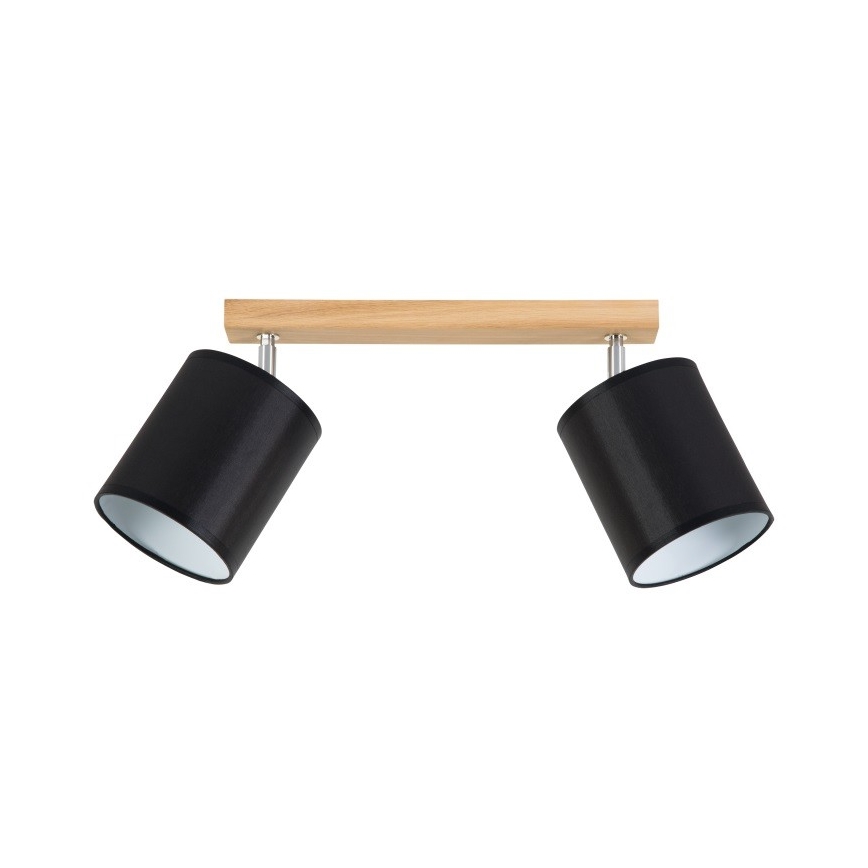 Kohtvalgusti APRILLIA 2xE27/25W/230V tamm, must - FSC sertifitseeritud