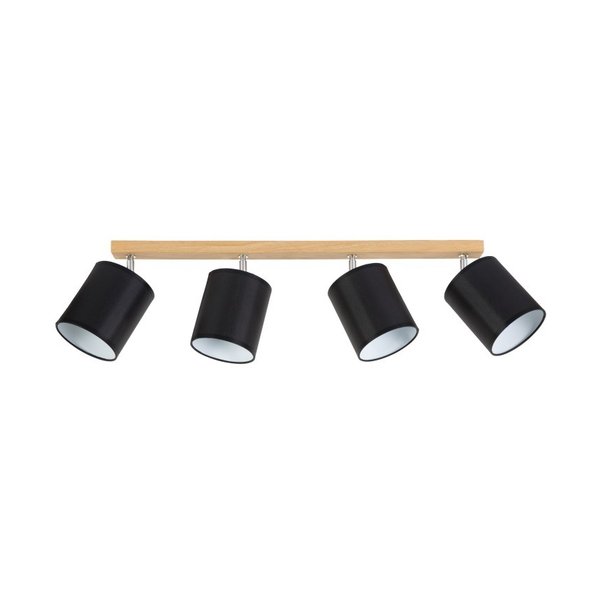 Kohtvalgusti APRILLIA 4xE27/25W/230V tamm, must - FSC sertifitseeritud