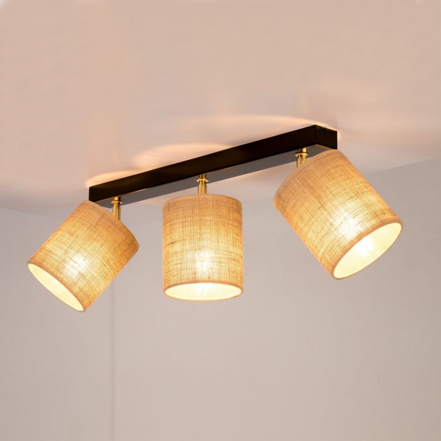 Kohtvalgusti lakke JUTE 3xE27/25W/230V