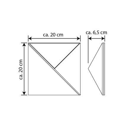 LED Päikesepaneeliga majanumber LED/3x0,1W/2,4V 1200 mAh IP44