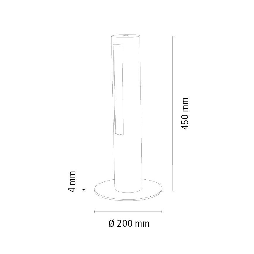 LED Hämardatav laualamp CONOR LED/9W/230V tamm – FSC sertifitseeritud