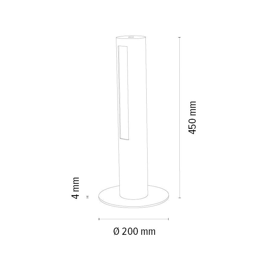 LED Hämardatav laualamp CONOR LED/9W/230V tamm – FSC sertifitseeritud