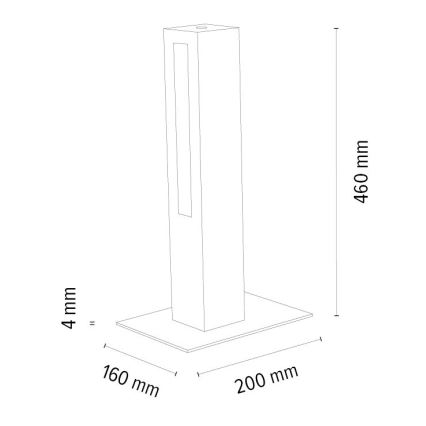 LED Hämardatav laualamp LEON LED/9W/230V tamm – FSC sertifitseeritud