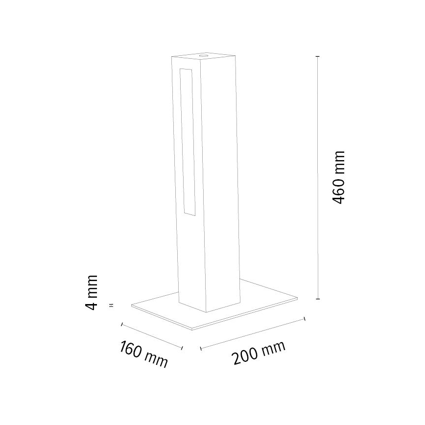LED Hämardatav laualamp LEON LED/9W/230V tamm – FSC sertifitseeritud