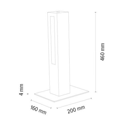 LED Hämardatav laualamp LEON LED/9W/230V tamm – FSC sertifitseeritud