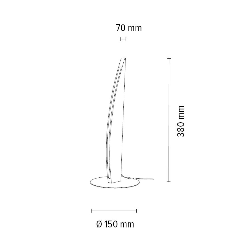 LED Hämardatav laualamp DUBAI LED/4W/230V tamm – FSC sertifitseeritud