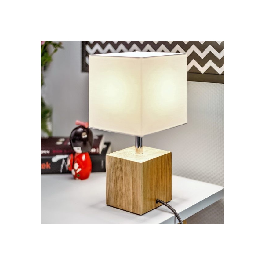 Laualamp TRONGO SQUARE 1xE27/25W/230V tamm - FSC sertifitseeritud