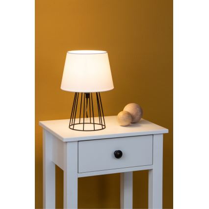 Spot-Light - Laualamp MANGOO 1xE27/40W/230V valge/must