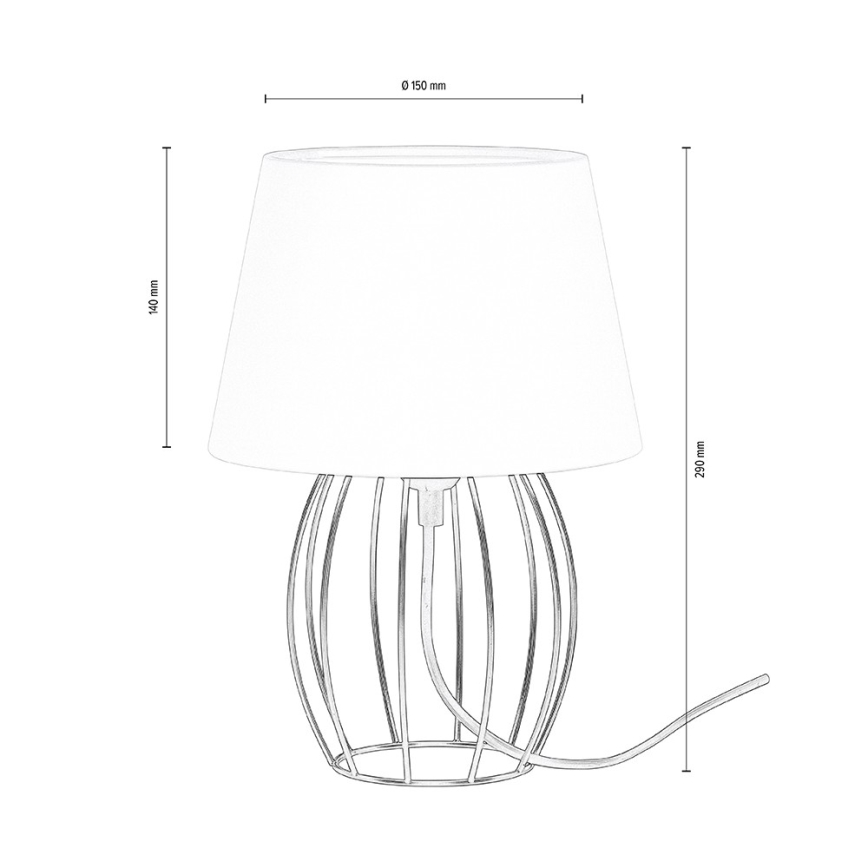 Spot-Light - Laualamp MANGOO 1xE27/40W/230V hall/must