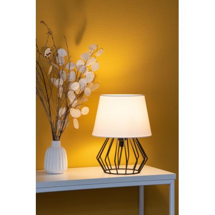 Spot-Light - Laualamp MANGOO 1xE27/40W/230V valge/must