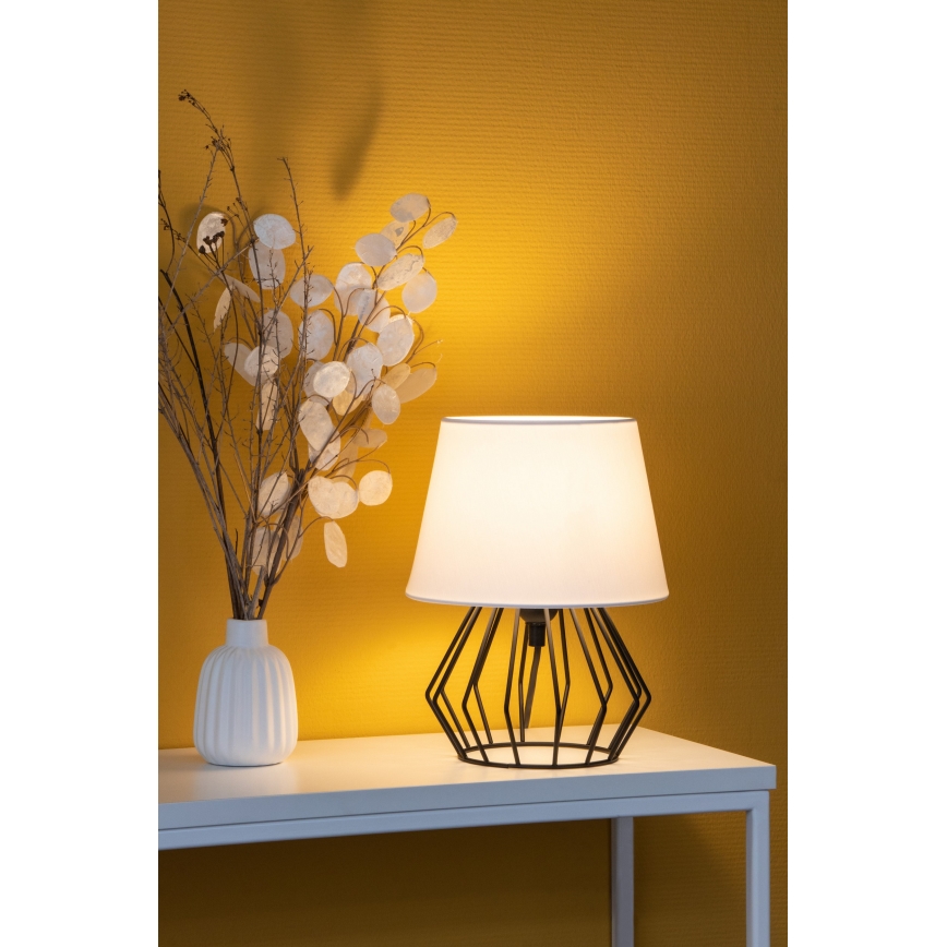 Spot-Light - Laualamp MANGOO 1xE27/40W/230V valge/must