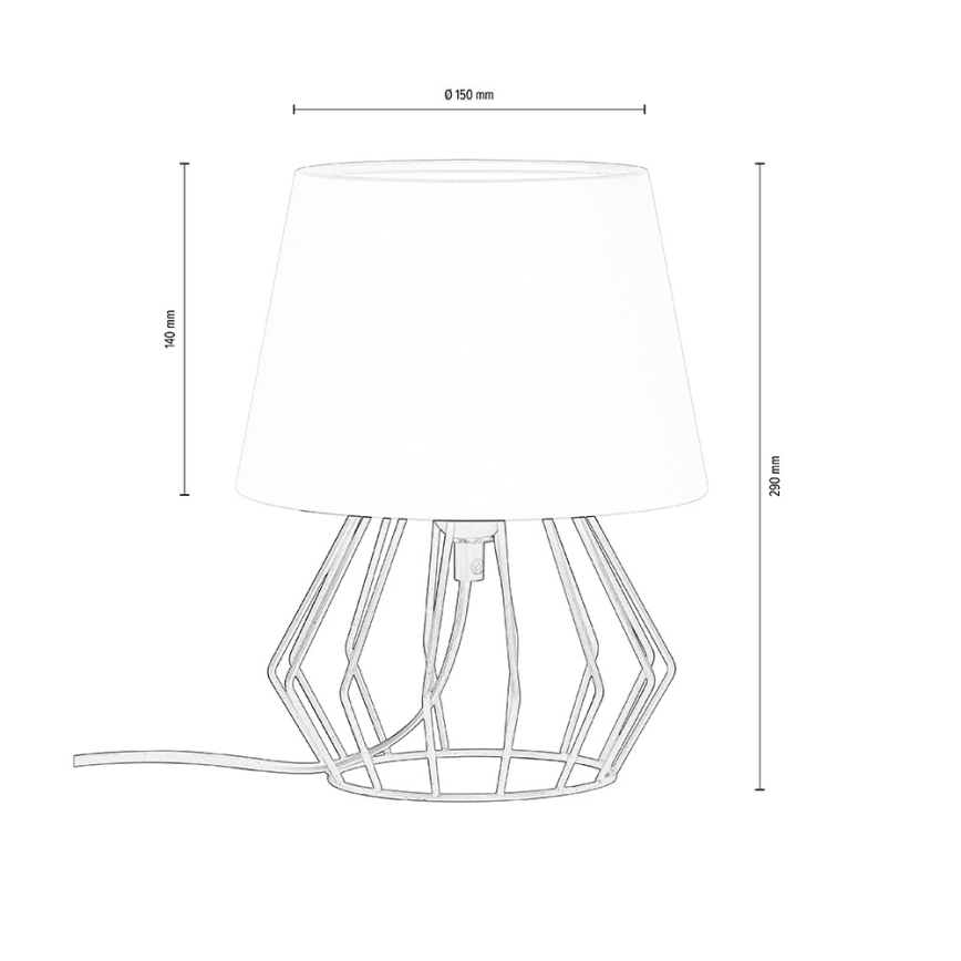 Spot-Light - Laualamp MANGOO 1xE27/40W/230V hall/must