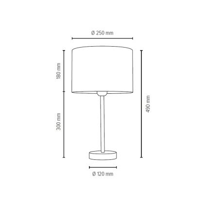 Laualamp SCARLETT 1xE27/40W/230V