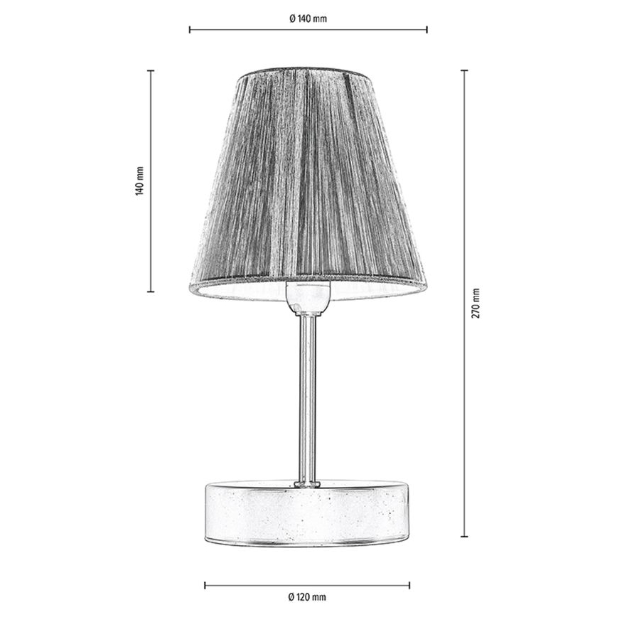 Laualamp MILA 1xE14/25W/230V Kask