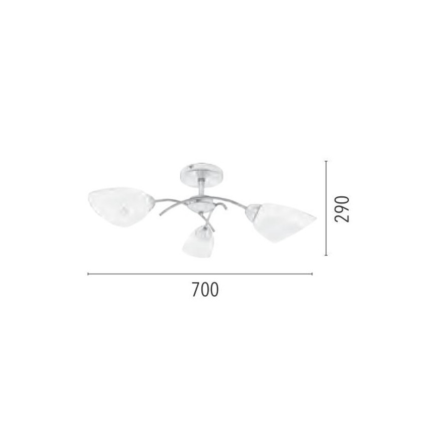 Kinnitatav lühter VILETTA 3xE27/60W/230V