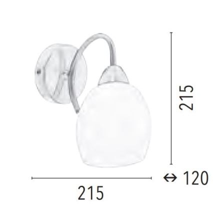 Seinavalgusti PISA 1xE27/60W/230V