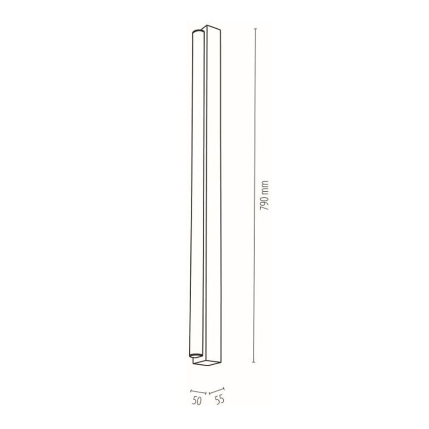 LED Peeglivalgusti vannituppa AQUAVIVA LED/12W/230 79 cm IP44 tamm – FSC sertifitseeritud