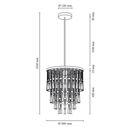 Ripplühter LUXORIA 6xG9/28W/230V