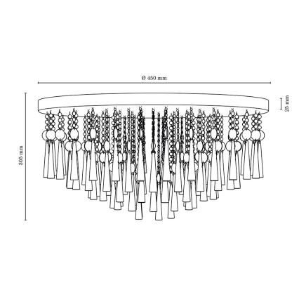 Laevalgusti LUXORIA 8xG9/28W/230V - FSC sertifitseeritud