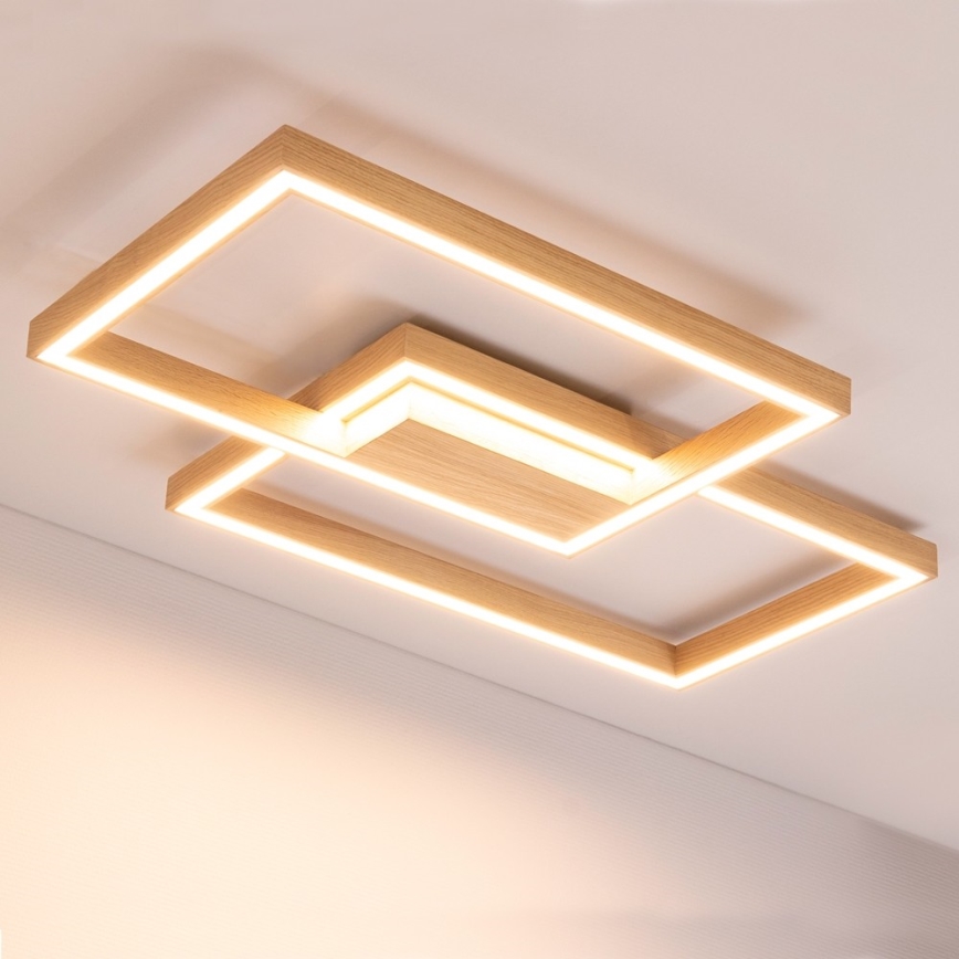 Hämardatav LED-laelamp RAMME LED/48W/230V matt tamm + kaugjuhtimispult