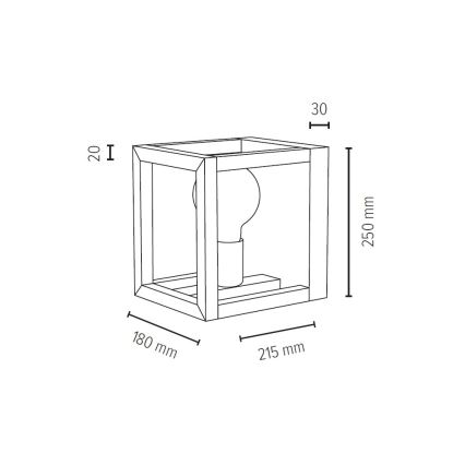 Seinavalgusti KAGO 1xE27/40W/230V tamm