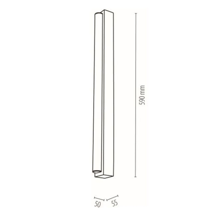 AQUAVIVA LED vannitoa peeglivalgusti 9W 230V 59 cm IP44 tamm