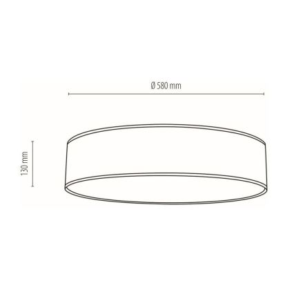 Laevalgusti BOHO 4xE27/25W/230V d. 58 cm valge