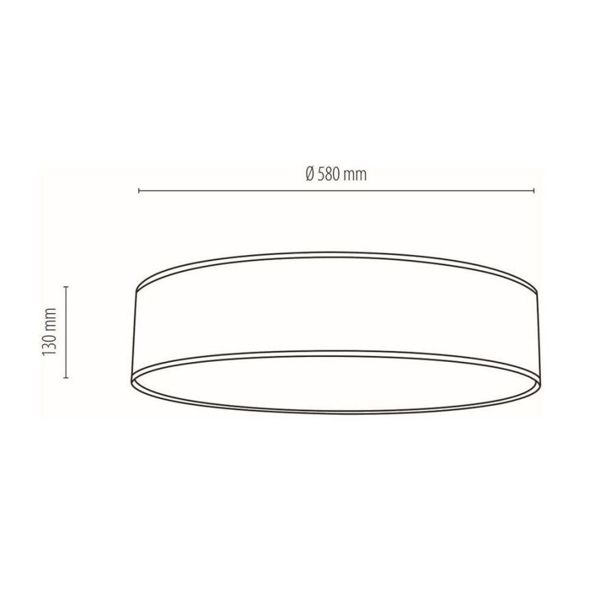 Laevalgusti BOHO 4xE27/25W/230V d. 58 cm valge